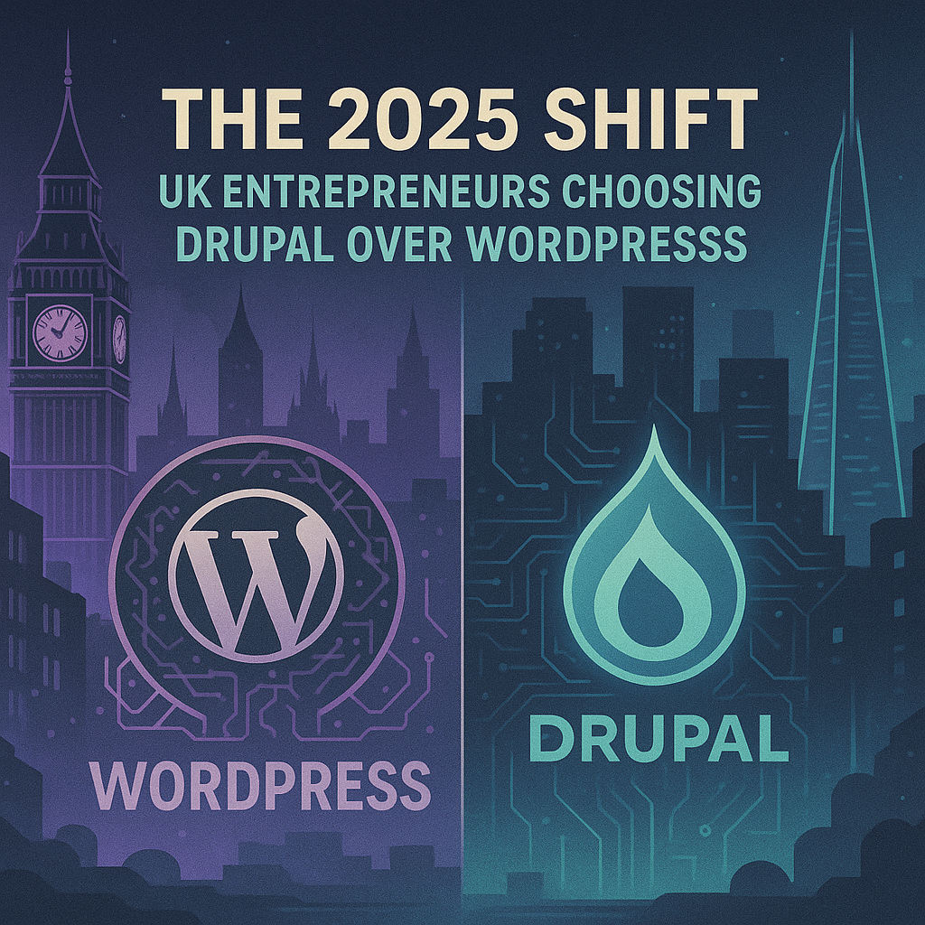 The 2025 Shift – UK Entrepreneurs Choosing Drupal Over WordPress