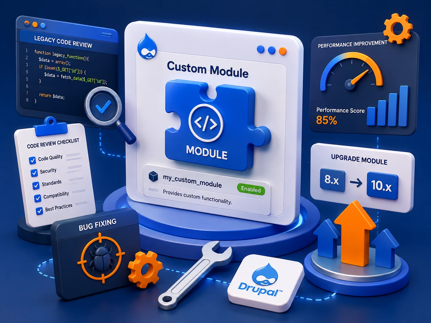 Code review and improvement of an existing Drupal module