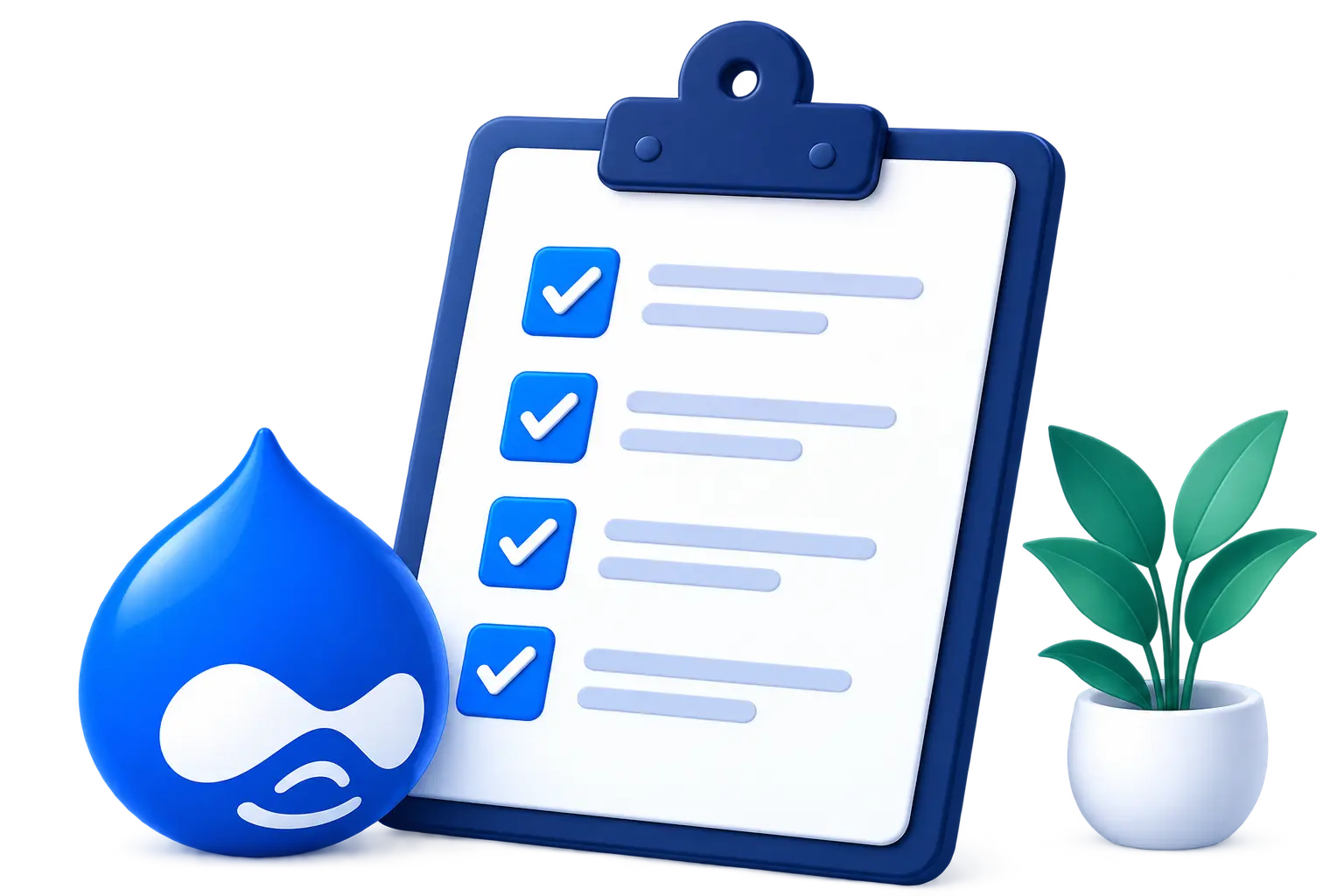Drupal migration checklist illustration